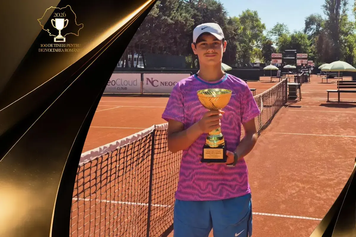 Albert Ivan, campion la tenis la doar 15 ani, învinge lideri europeni