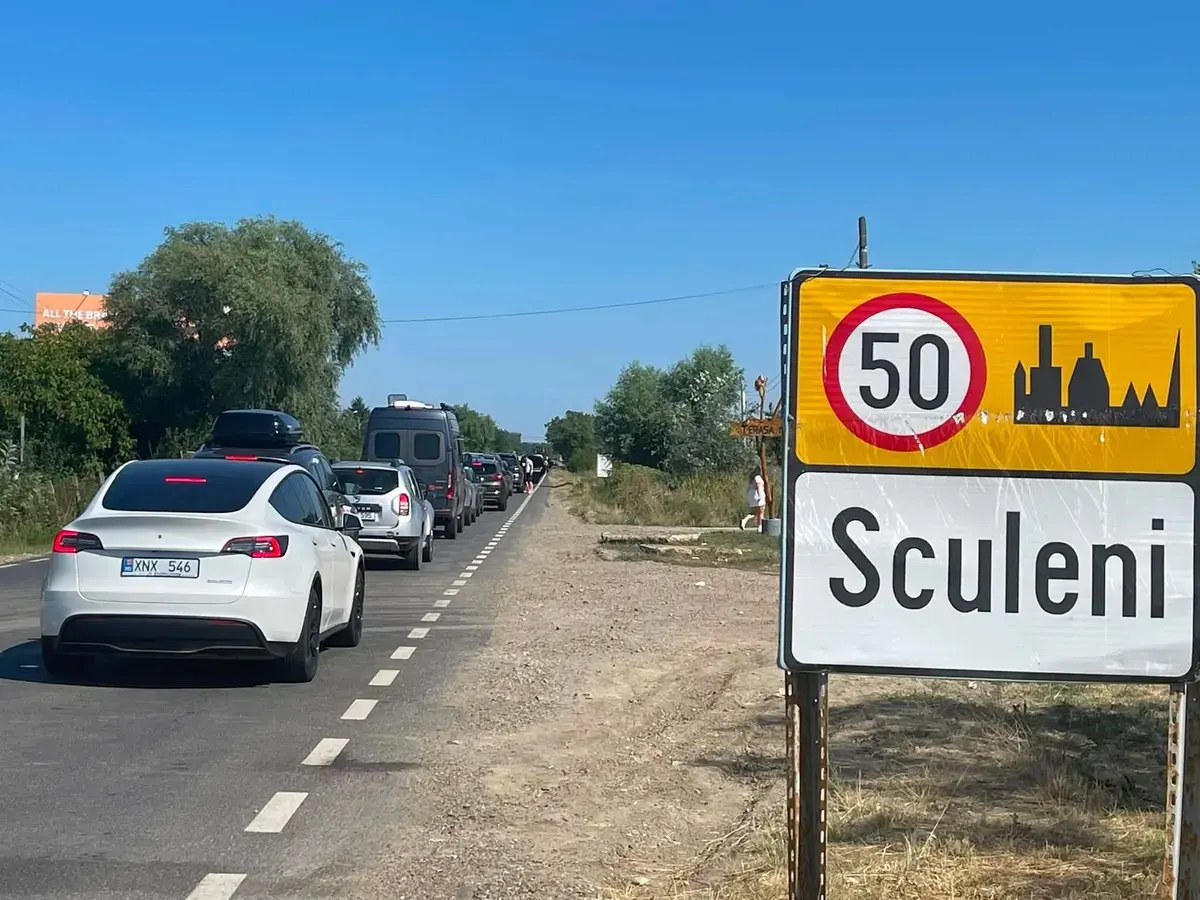 Coșmar la Sculeni: Ore întregi de așteptare la frontieră, sub soarele arzător