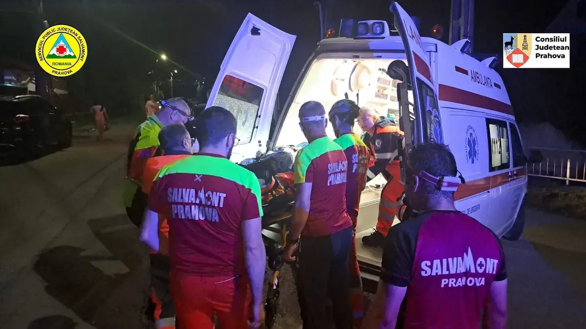 Cursă contracronometru în Bucegi: un alpinist, salvat după o cădere în Poiana Țapului