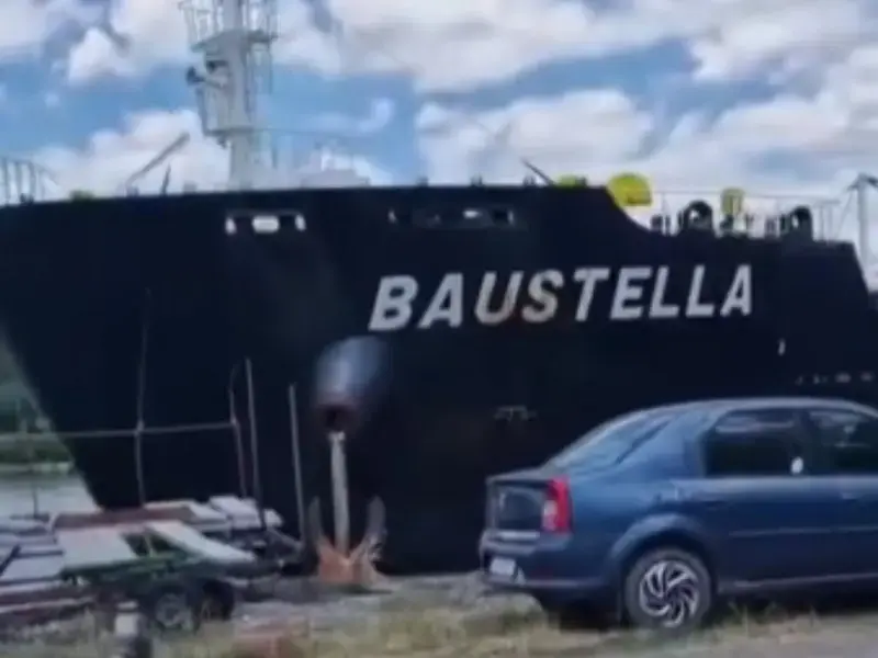 Navă eșuată pe Canalul Sulina: Traficul, blocat din nou