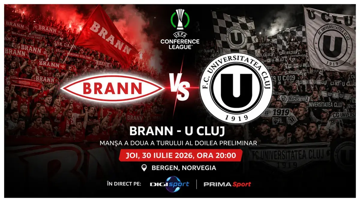 U Cluj, la ora adevărului în Conference League: unde vezi meciul cu Brann