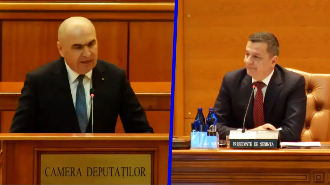 Grindeanu i-a tăiat microfonul lui Bolojan la ședința de învestire