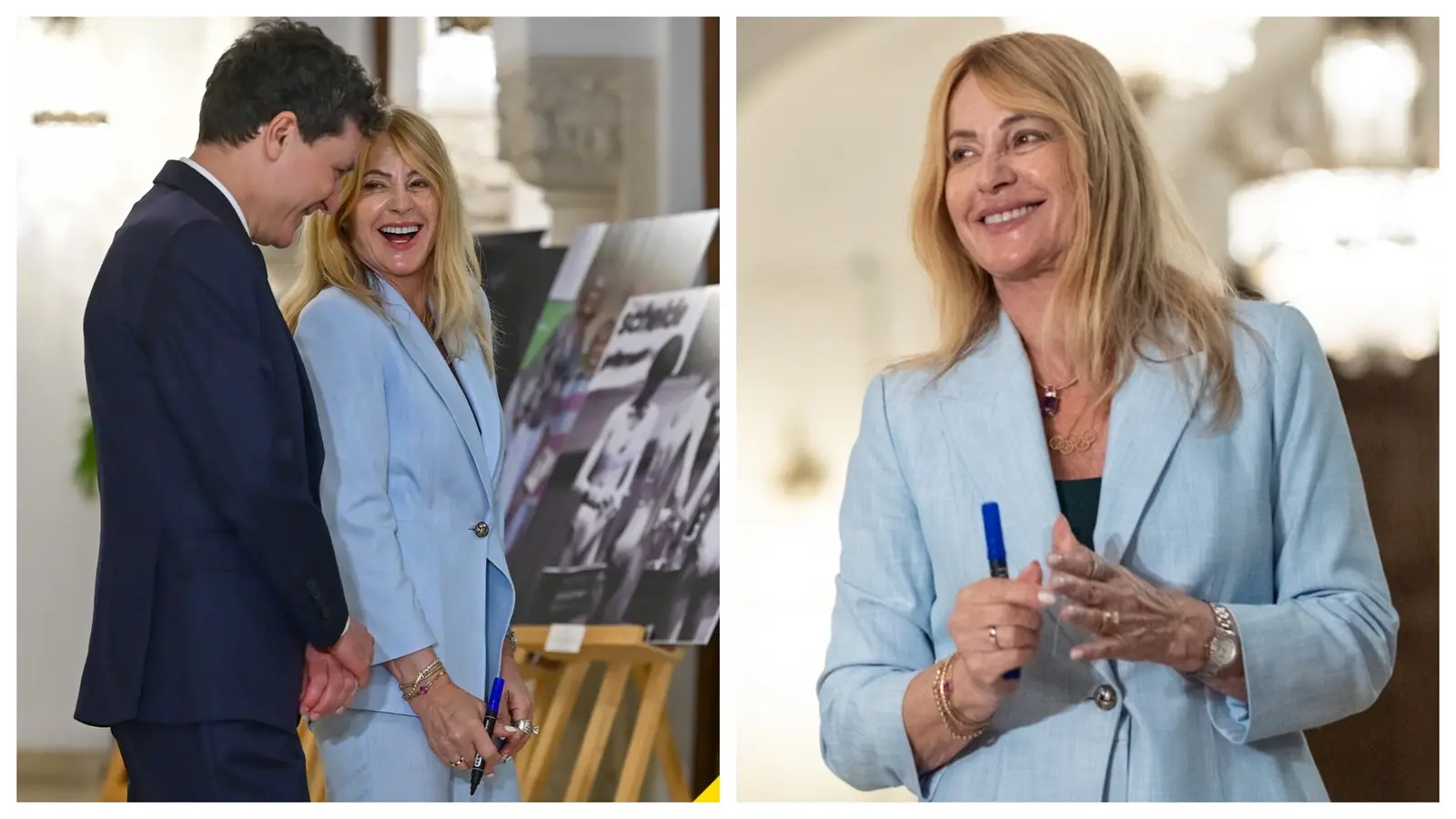 Nadia Comăneci, decorată la Palatul Cotroceni de președintele Nicușor Dan