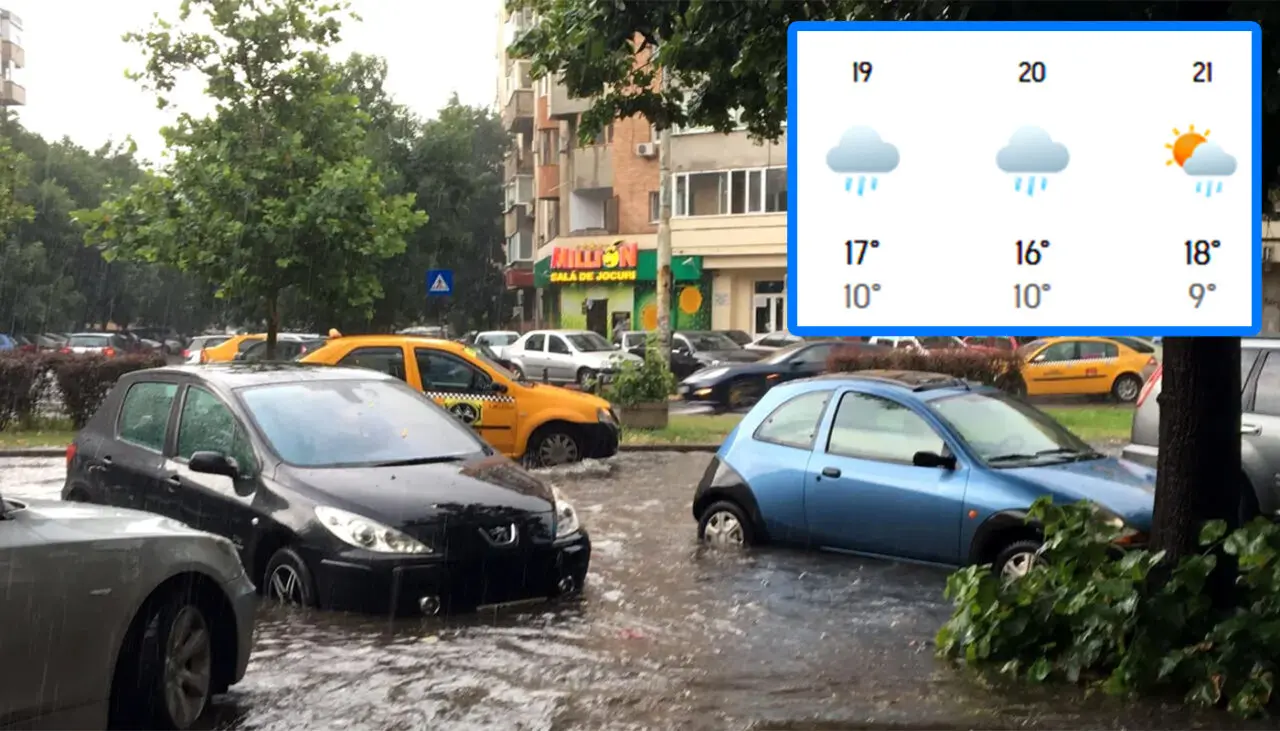 Meteorologii Accuweather au modificat prognoza. Câte zile plouă săptămâna viitoare, în București