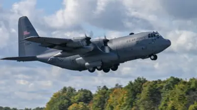România primește un C-130 Hercules donat de SUA, avionul are peste 30 de ani de servire