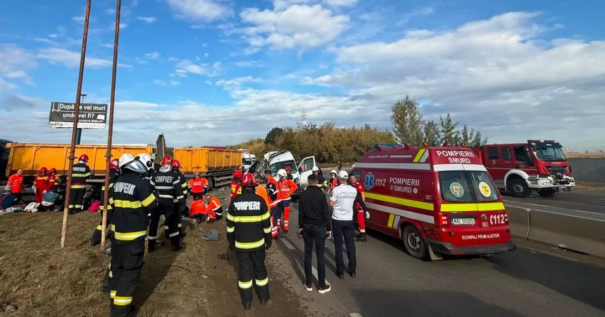 Șoferul microbuzului din accidentul de la Buftea, sub control judiciar